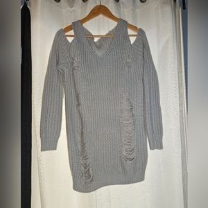 Knit Ripped Dress